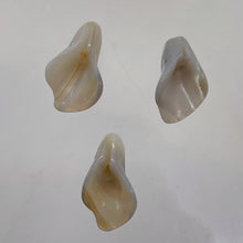 Load image into Gallery viewer, Chalcedony Calla Lily Flower Beads | 22x11x2.5mm to 27x11x2mm | White | 3 Beads|

