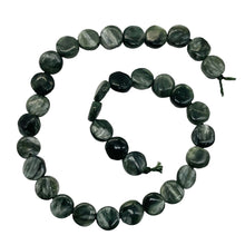 Load image into Gallery viewer, Siberia Russian Seraphinite 6x3mm Coin Bead Strand 110499
