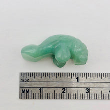 Load image into Gallery viewer, Grace! Aventurine Carved Manatee Figurine | 27x11x12mm | Green
