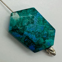 Load image into Gallery viewer, Natural Chrysocolla Free Form Pendant Bead 47ct Blue Green Designer Gem USA
