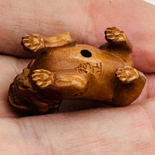 Load image into Gallery viewer, Imperial Guardian Lion Crouching Foo Dog | 1 Netsuke Bead | | 28x13x19mm | Brown
