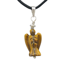 Load image into Gallery viewer, On the Wings of Angels Tigereye Sterling Silver 1.5" Long Pendant 509284TES
