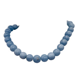 Angelite 16" Round Bead Strand | 10mm | Blue | 42 beads |