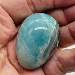 Amazonite 87 Gram Egg | 48x36mm | Blue | 1 Display Specimen |