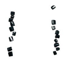 Load image into Gallery viewer, Natural Black Diamond 1.1cts Scissor Cut Cube Beads | 1x1mm to 2x1mm | 17 Beads|
