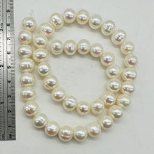 Load image into Gallery viewer, Heavenly Cream White Fresh Water Pearl Strand | 9.5 to 10mm | 42 Pearls |

