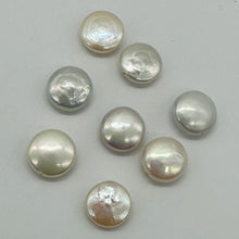 Load image into Gallery viewer, 2 Cool Wedding White FW Coin Pearls 4758
