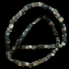 Load image into Gallery viewer, Exquisite Natural Moss Agate 4mm Cube Bead Strand 109471
