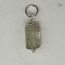 Load image into Gallery viewer, Natural Watermelon Tourmaline Sterling Silver Pendant | Pale Green, Pink. Clear|
