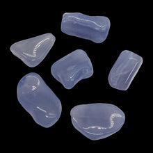 Load image into Gallery viewer, Chalcedony Gemstone 52g Pendant Beads | 30x15x14 to 28x19x11mm | Blue | 6 Beads|
