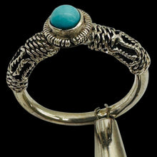Load image into Gallery viewer, Blue Turquoise Tahitian Style Sterling Silver Ring Size 6.75
