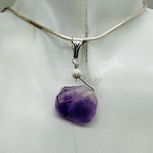 Load image into Gallery viewer, Amethyst Natural Crystal Sterling Silver Pendant | 1 1/2&quot; Long | Purple |
