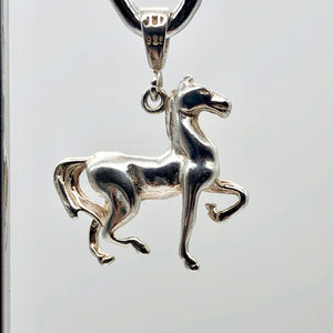 Proud Pony Sterling Silver Horse Charm Pendant 10035