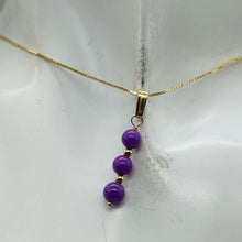 Load image into Gallery viewer, Phosphosiderite Dangle 14K Gold Filled Pendants | 1 1/4" long | Lavender |
