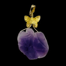 Load image into Gallery viewer, Amethyst Natural Crystal 14K Gold Filled Pendant | 1 1/2&quot; Long | Purple |
