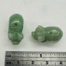 Load image into Gallery viewer, Carved Aventurine Pig One Bead | 21x13x9.5mm | Green
