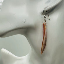 Load image into Gallery viewer, Designer Pink Mussel Shell Sterling Silver Earrings | 2 1/2&quot;Long |
