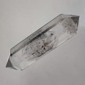 Quartz Shaman Double Terminated 41cts Crystal Point | 42x10mm | Clear, Included|