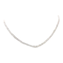 Load image into Gallery viewer, Dazzle 17cts White Sapphire Faceted 8 inch Bead Strand | 2.5x1.5-2x1mm | 3294HS
