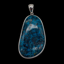 Load image into Gallery viewer, Chrysocolla Sterling Silver Oval Pendant | 3 1/4&quot; Long | Blue, Green| 1 Pendant|
