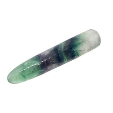 Load image into Gallery viewer, Fluorite Multi Hued Massage Crystal - Amazing | .3 7/8 x 7/8 inches |
