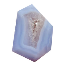 Load image into Gallery viewer, Druzy Blue Chalcedony Designer Pendant Bead | 37x28x10mm | Blue | 1 Bead |
