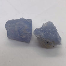 Load image into Gallery viewer, Blue Chalcedony 22g Druzy Nugget Beads| 26x24x18 to 25x22x22mm | Blue | 2 Beads|
