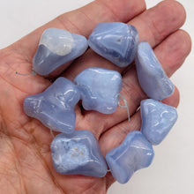Load image into Gallery viewer, Chalcedony 8" Strand Nugget Beads | 25x23x8-22x19x12mm | Blue | 8 Beads |
