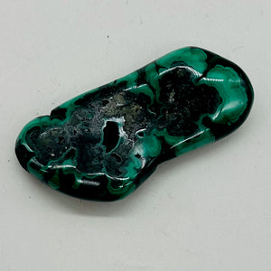 Malachite 47g Polished Gemstone WorryStone | 64x30x12mm | Green | 1 Specimen |