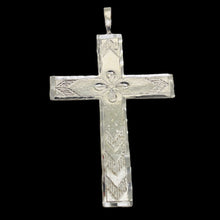 Load image into Gallery viewer, Sterling Silver Unique Designer Cross | 2&quot; Long | Silver | 1 Pendant
