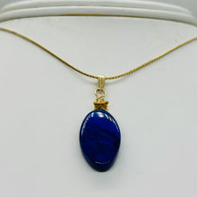Load image into Gallery viewer, Royal AAA Lapis Lazuli 14K Gold Filled Wire Wrap Pendant! | 1 1/4&quot; Long |
