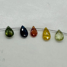 Load image into Gallery viewer, Sapphire AAA Faceted 4.4cts Parcel Briolette Beads | 6x4 to 5x4mm | Blue | 5 |
