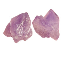 Load image into Gallery viewer, Amethyst Natural Crystal Bead Parcel | 21x16x14 and 20x18x14mm| Purple| 2 Beads|
