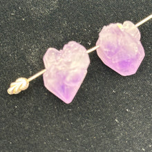 Load image into Gallery viewer, Amethyst Natural Crystal Bead Parcel | 21x16x14 and 20x18x14mm| Purple| 2 Beads|
