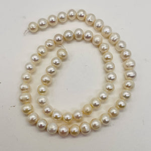 Round Fresh Water Wedding Pearls Parcel | 7mm | Glowing White | 6 Pearls |