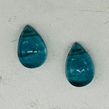 Load image into Gallery viewer, Rare 2 Seafoam Fluorite Pear Briolette Beads 9989
