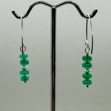 Load image into Gallery viewer, Emerald AAA Gemstone Earrings with Sterling Silver Findings| 3/4" Long |
