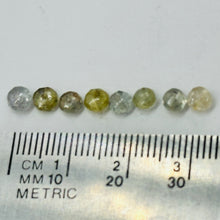 Load image into Gallery viewer, Fancy Natural Sapphire Faceted Bead Parcel | White | 4x2.5mm | 8 Beads|
