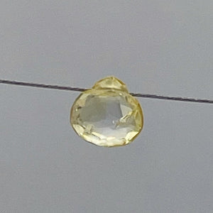 Sunny Natural Canary Sapphire Briolette Bead | 4.5x4.5x2mm | .45ct | Yellow |