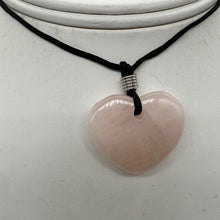 Load image into Gallery viewer, Rose Quartz Loving Heart Pendant | 1&#39; Long | Pink | 1 Pendant Necklace
