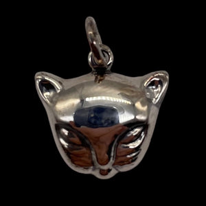 Kitty Cat Sterling Silver Charm | 3/4" Long | Silver | 1 Pendant |