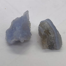 Load image into Gallery viewer, Blue Chalcedony 20g Druzy Nugget Beads| 30x24x16 to 27x25x17mm | Blue | 2 Beads|
