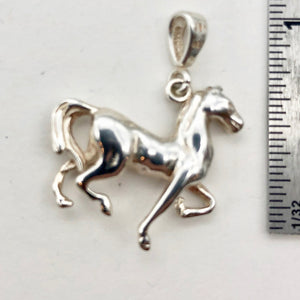 Proud Pony Sterling Silver Horse Charm Pendant 10035