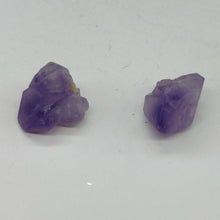 Load image into Gallery viewer, Amethyst Natural Crystal Bead Parcel | 21x16x14 and 20x18x14mm| Purple| 2 Beads|
