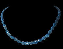 Load image into Gallery viewer, Blue Apatite 8x6mm Faceted Oval Bead Strand 110498A
