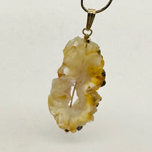 Load image into Gallery viewer, Druzy Agate Slice Designer 14kgf Pendant | 2 1/4" Long | Druzy Agate Crystal |
