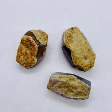 Load image into Gallery viewer, Chrysocolla Agate Faceted Free Form 3 Beads| 38x19 to 33x16mm | Lavender Clear |
