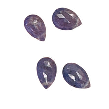 Load image into Gallery viewer, Tanzanite AAA Graduated Briolette Beads | 10x7x5 to 7x5x3mm | Lavender| 4 Beads|

