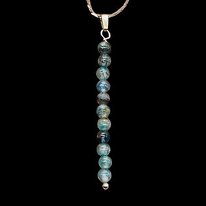 Stunning AAA Blue Kyanite Sterling Silver Pendant | 2" (Long) | Blue |