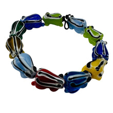 Load image into Gallery viewer, Frog Lampwork Jumping Froggie Beads| Multi-Color | 17mm Long | 11 Beads |
